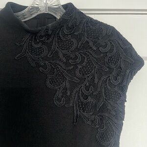 Anthro black knit dress